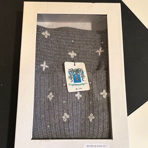 Portolano Gray Beanie & Scarf Set